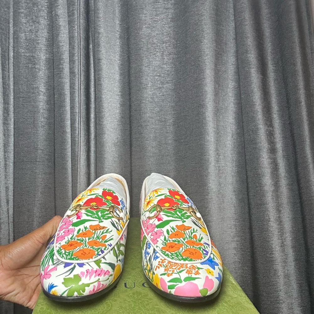 Gucci Ken Scott Jordaan Floral Print Loafer